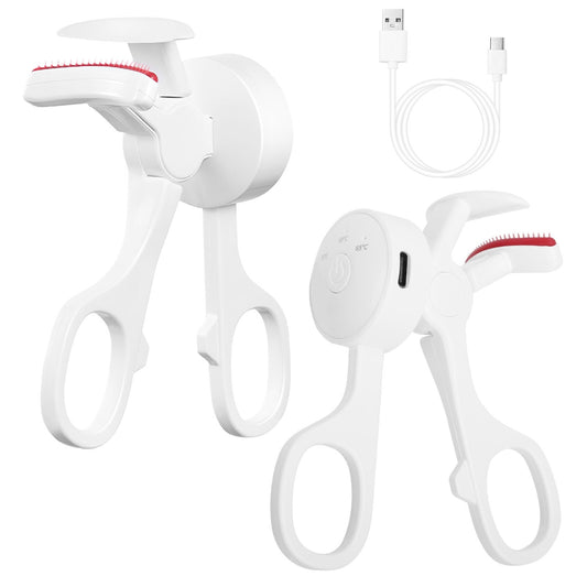 2Pcs Heated Eyelash Curler Electric USB Rechargeable Eyelash Curler Anti-Burn Compact With Comb Heats Up Fast Within 8 seconds For All Eye Shapes, For Women, Make Up, Gift, Travel, Valentine's, and Mother's Day